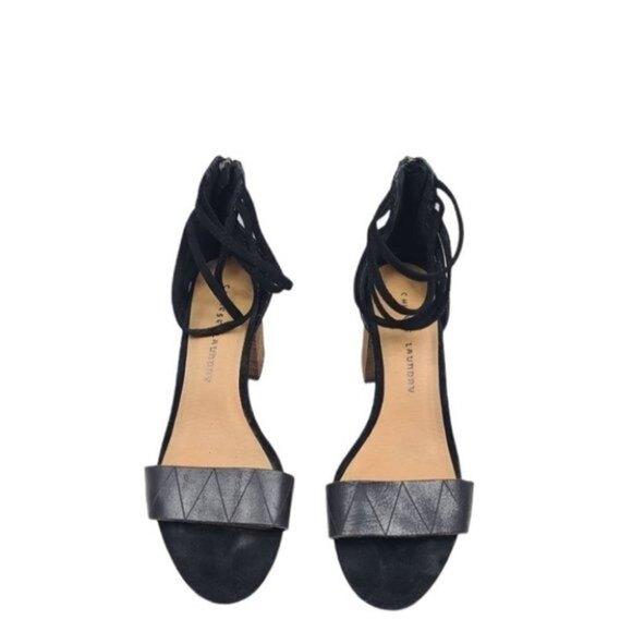Chinese Laundry Rylan Strappy Block Heel Sandals 9.5 Black - Picture 1 of 7